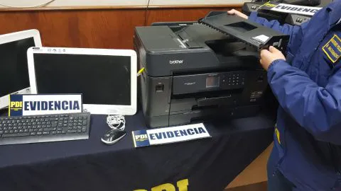 PDI recupera especies robadas desde Escuela de Florida y detiene a dos delincuentes