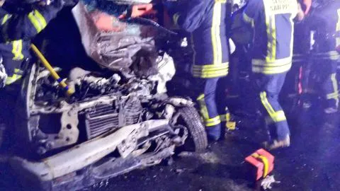 Colisión múltiple deja 4 personas lesionadas en la Ruta de la Madera