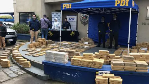 Desde Chillán logran desbaratar banda que internó más de 700 kilos de marihuana al país