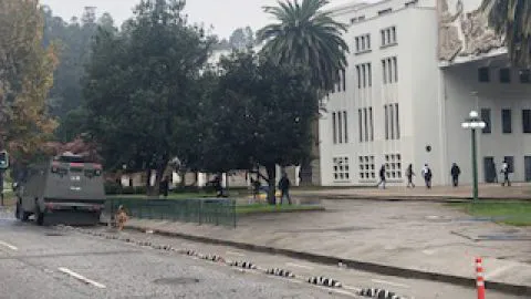 Con desórdenes terminó marcha feminista en Concepción