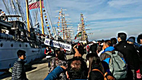 Gran convocatoria genera La Esmeralda junto a otros Buques Escuela internacionales en Talcahuano