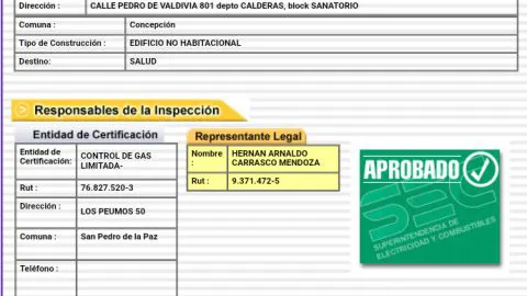 Sanatorio Alemán tenía sello verde de gas vencido desde 2016