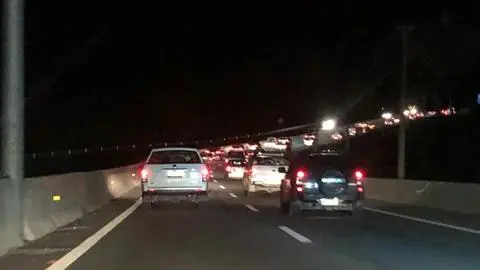 Complicado regreso al Gran Concepción: alta congestión de automovilistas en Rotonda Bonilla