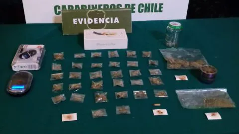 Os7 de Carabineros logró la detención de sujeto que comercializaba droga en conocido parque de Concepción