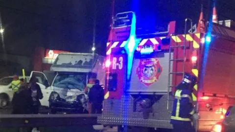 Accidente de tránsito genera horrible congestión en hora punta de la Ruta 160