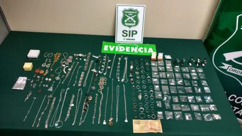 Cae antisocial que participó en millonario robo a joyería en Lota
