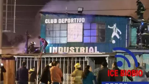 Incendio se desencadenó en dependencias de club deportivo en Concepción