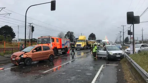 Múltiples accidentes de tránsito ocurren en menos de una hora en el Gran Concepción