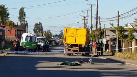 Revelan identidad de adulto mayor atropellado por camión en Talcahuano