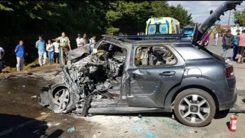 Grave y en helicóptero llega al Hospital Regional víctima de accidente en la ruta 160