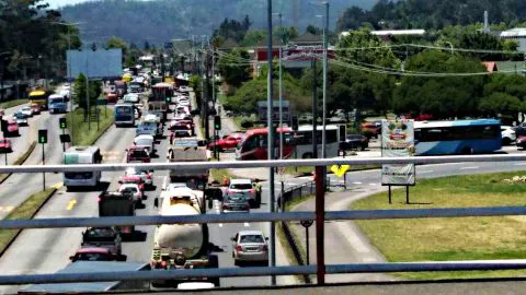 Taco kilométrico se registra en San Pedro de la Paz por trabajos en Puente Juan Pablo II