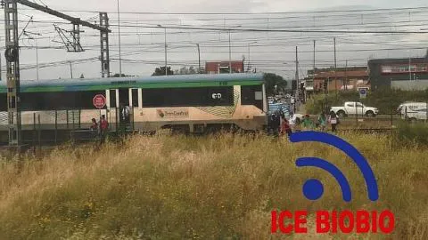 Impacto en Concepción por persona atropellada por convoy del Biotrén