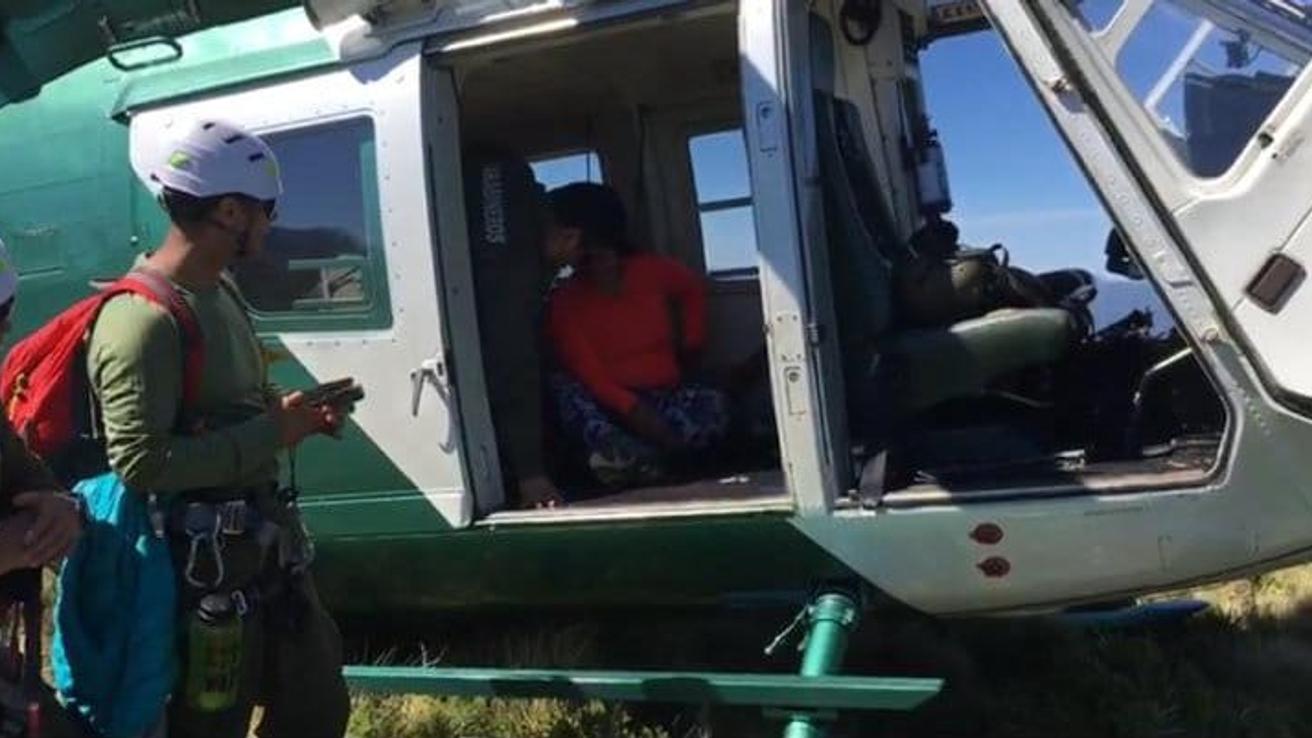 Deshidratados pero vivos hallan a los tres excursionistas extraviados en el Alto Biobío