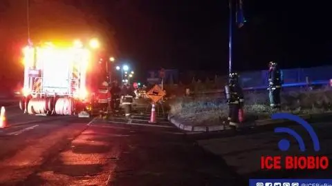 Persona grave tras electrocutarse con transformador que explotó en Concepción
