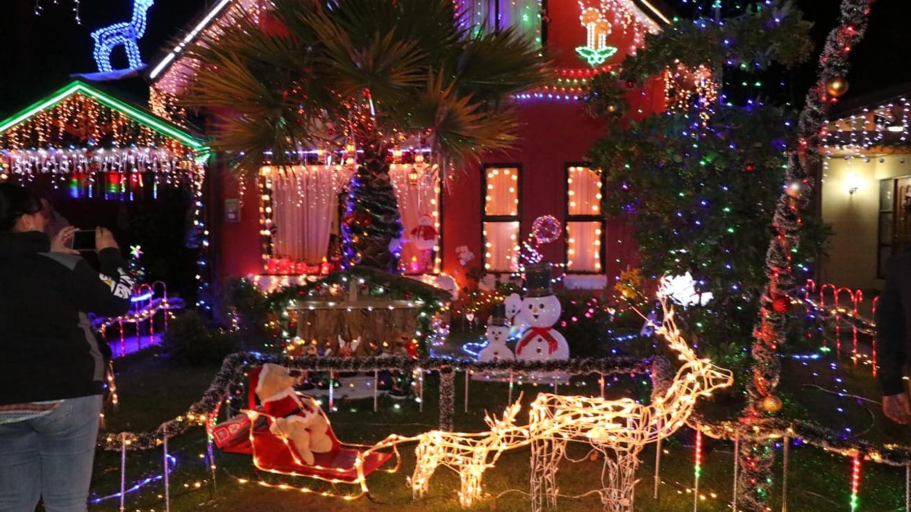 Espectaculares ornamentaciones navideñas deslumbraron en Talcahuano