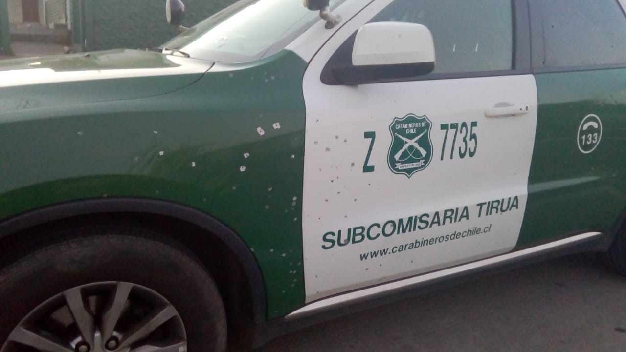 Carabineros narró emboscada y disparos de encapuchados sufrida en Tirúa