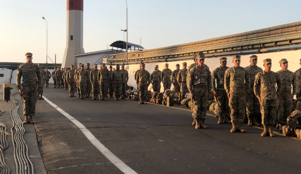 Histórico Batallón Miller de la Armada llega al Biobío en apoyo a la seguridad en la zona