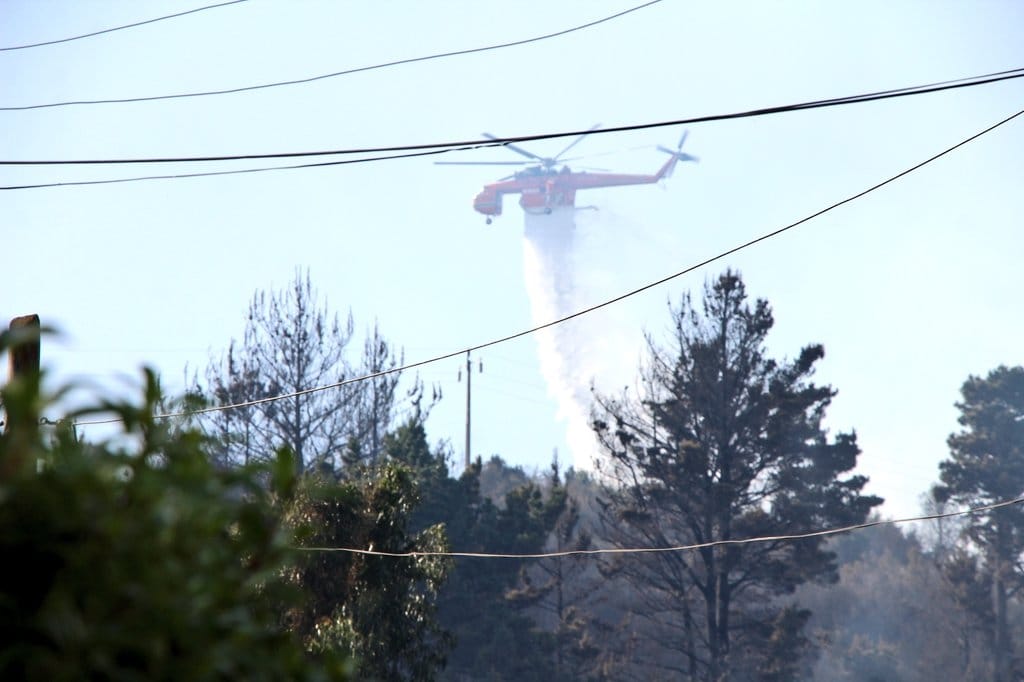 Decretan Toque de Queda para la Provincia de Concepción por incendios forestales