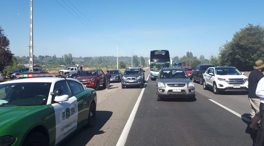 Cierran ruta del Itata para facilitar combate de Incendios Forestales