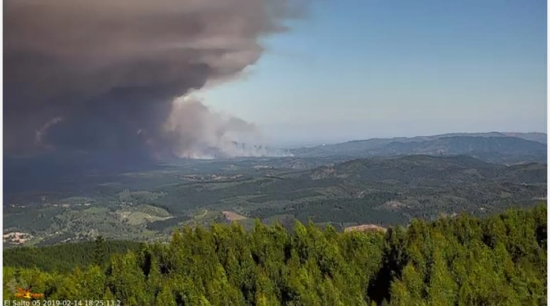 Impresionante video muestra punto exacto donde se desata el infierno en Nacimiento