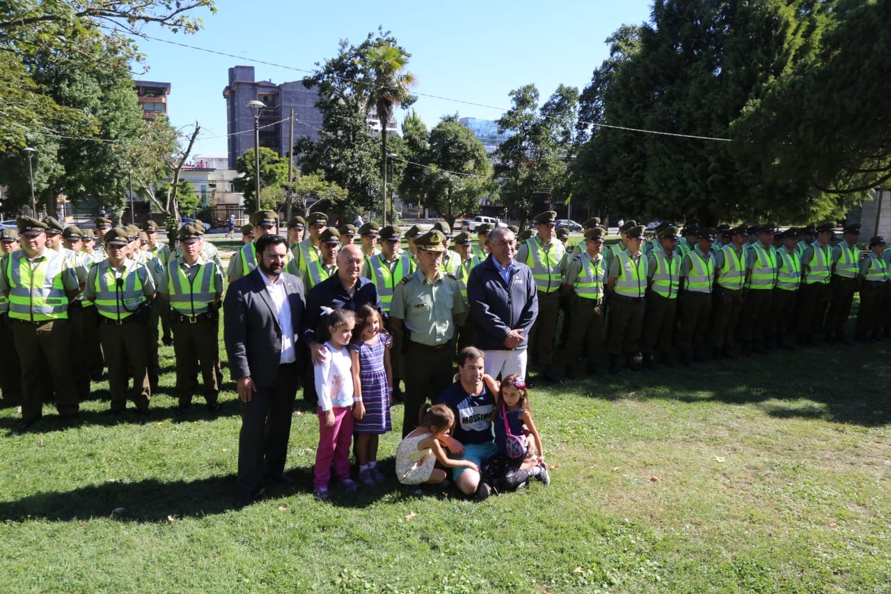 Carabineros realizó nueva ronda masiva de seguridad en parques y plazas de la Región del Biobío