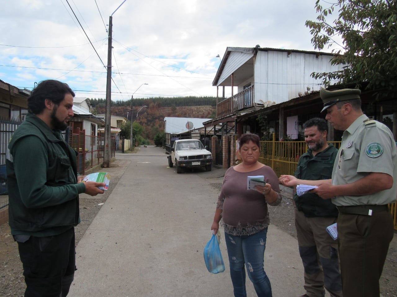 Conaf sigue la prevención de incendios forestales en la Región del Biobío
