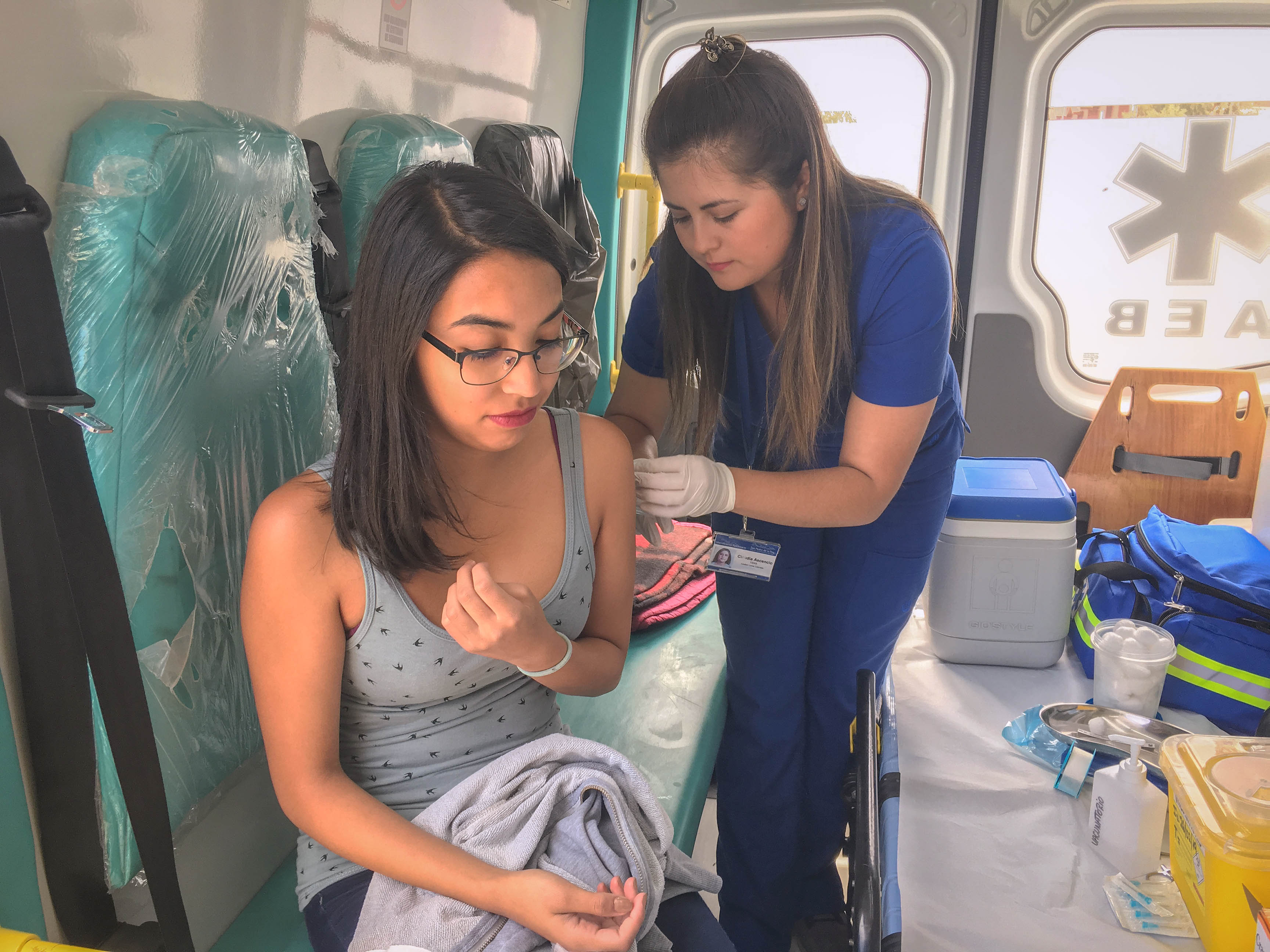 Vacunatorio móvil de San Pedro de la Paz se sumó a la campaña contra el sarampión