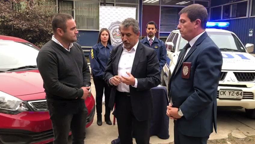 Recuperan vehículo robado durante robo a una vivienda en Chiguayante