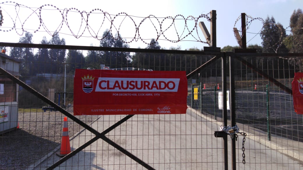 Municipio de Coronel clausuró vertedero de cenizas de Enel