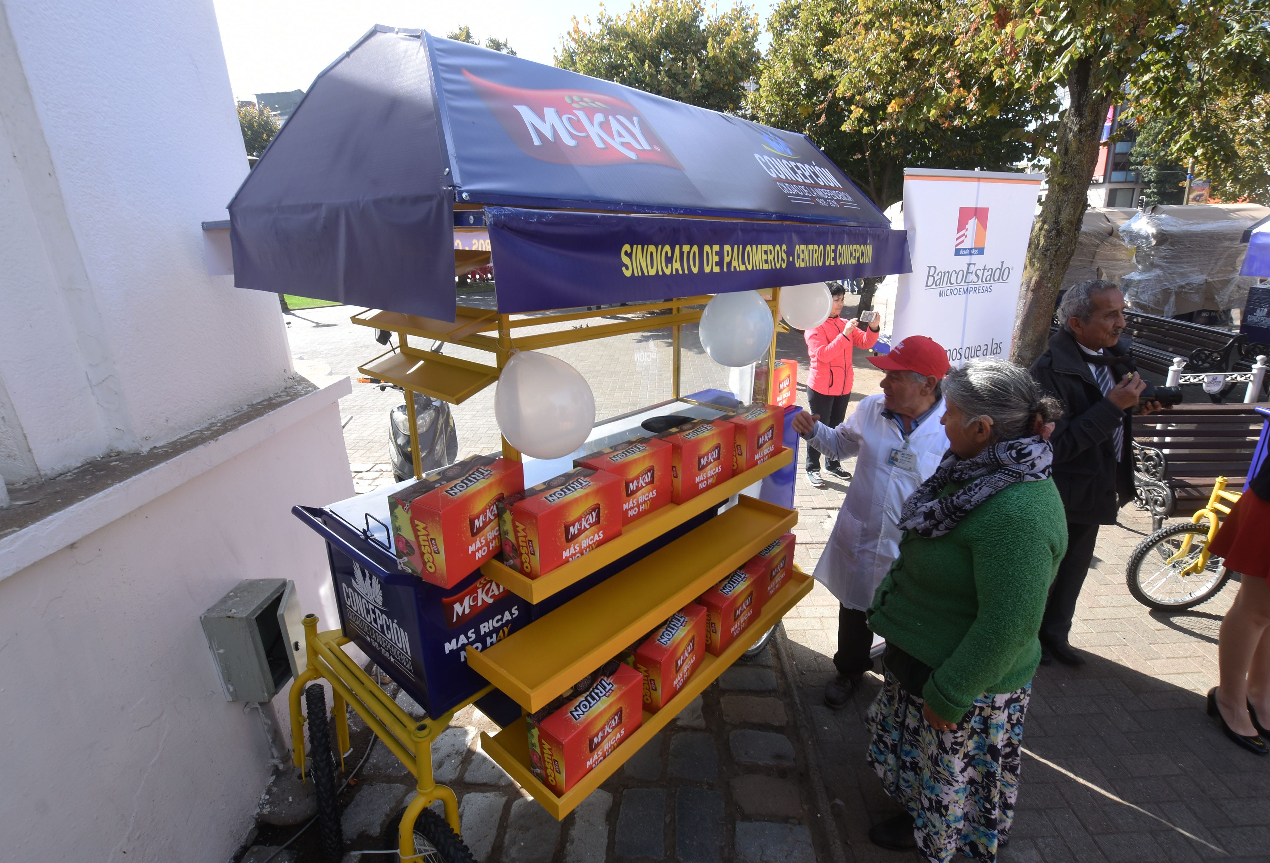 Palomeros y confiteros de Concepción tienen nuevos carritos
