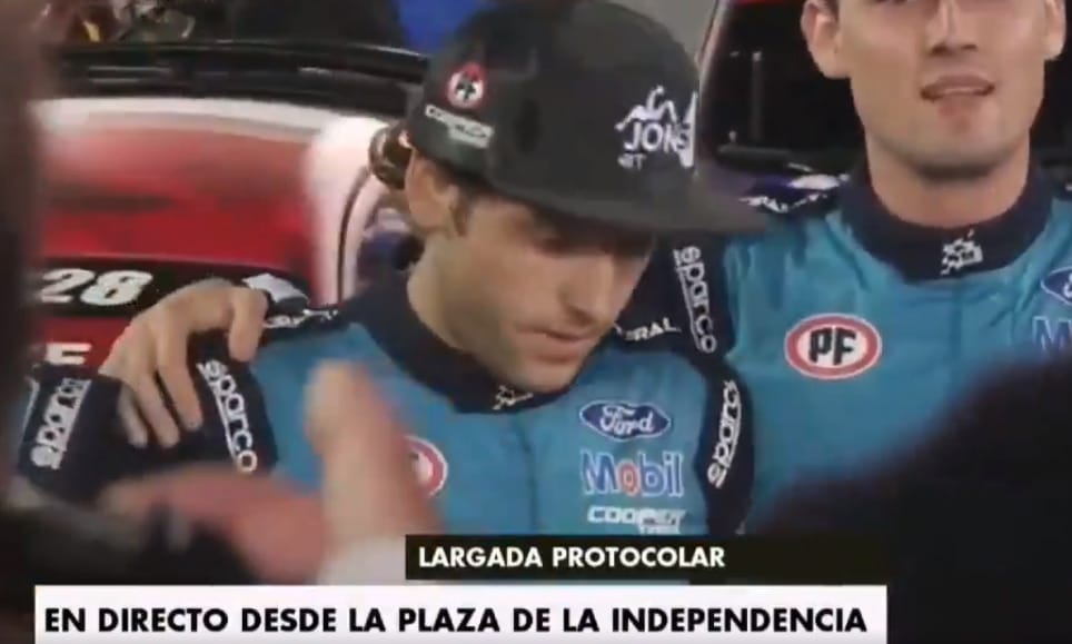 Piloto del Mundial de Rally fue escupido durante largada protocolar en Concepción