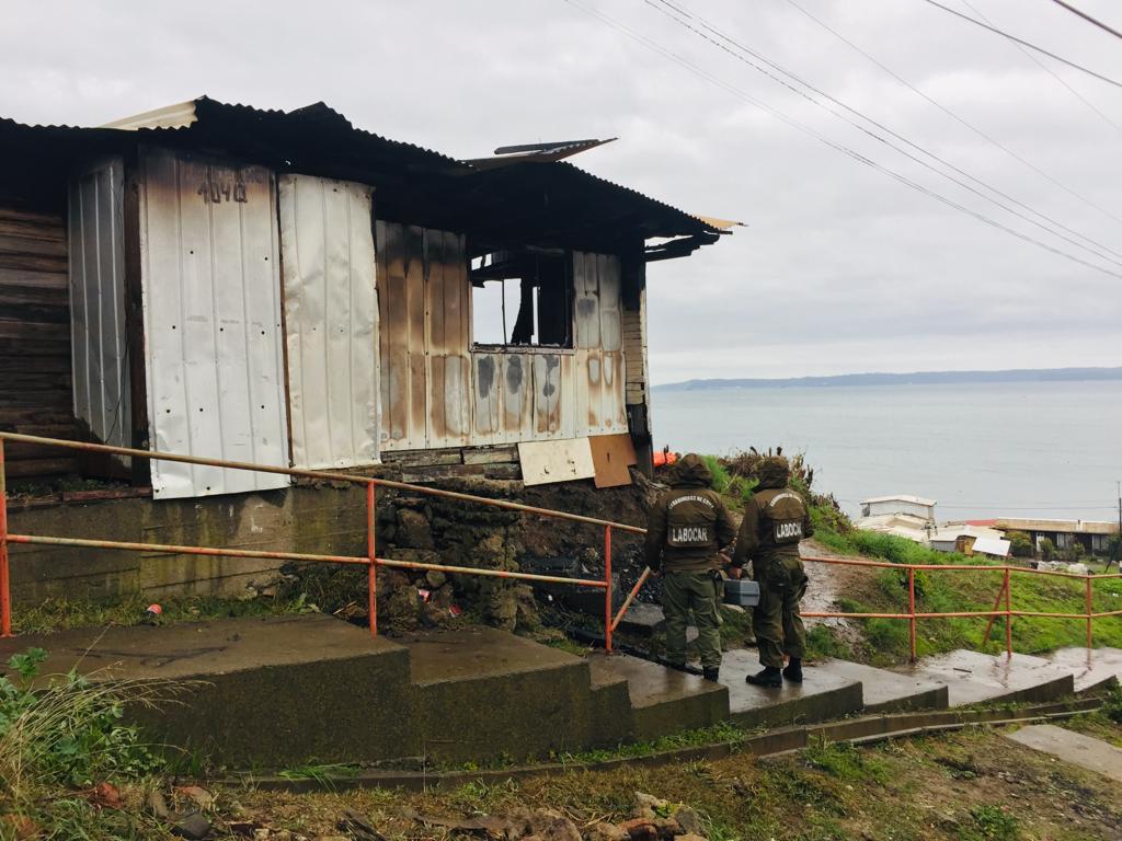 Un incendio consumió una vivienda en la comuna de Tomé