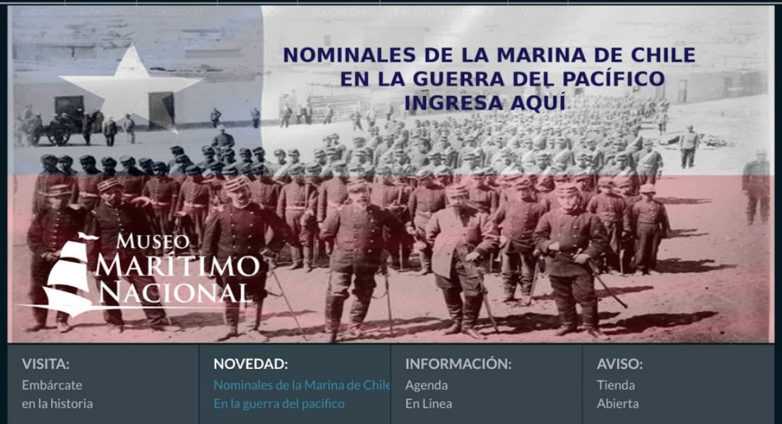 Habilitan sitio web con información de marinos que participaron en la Guerra del Pacífico