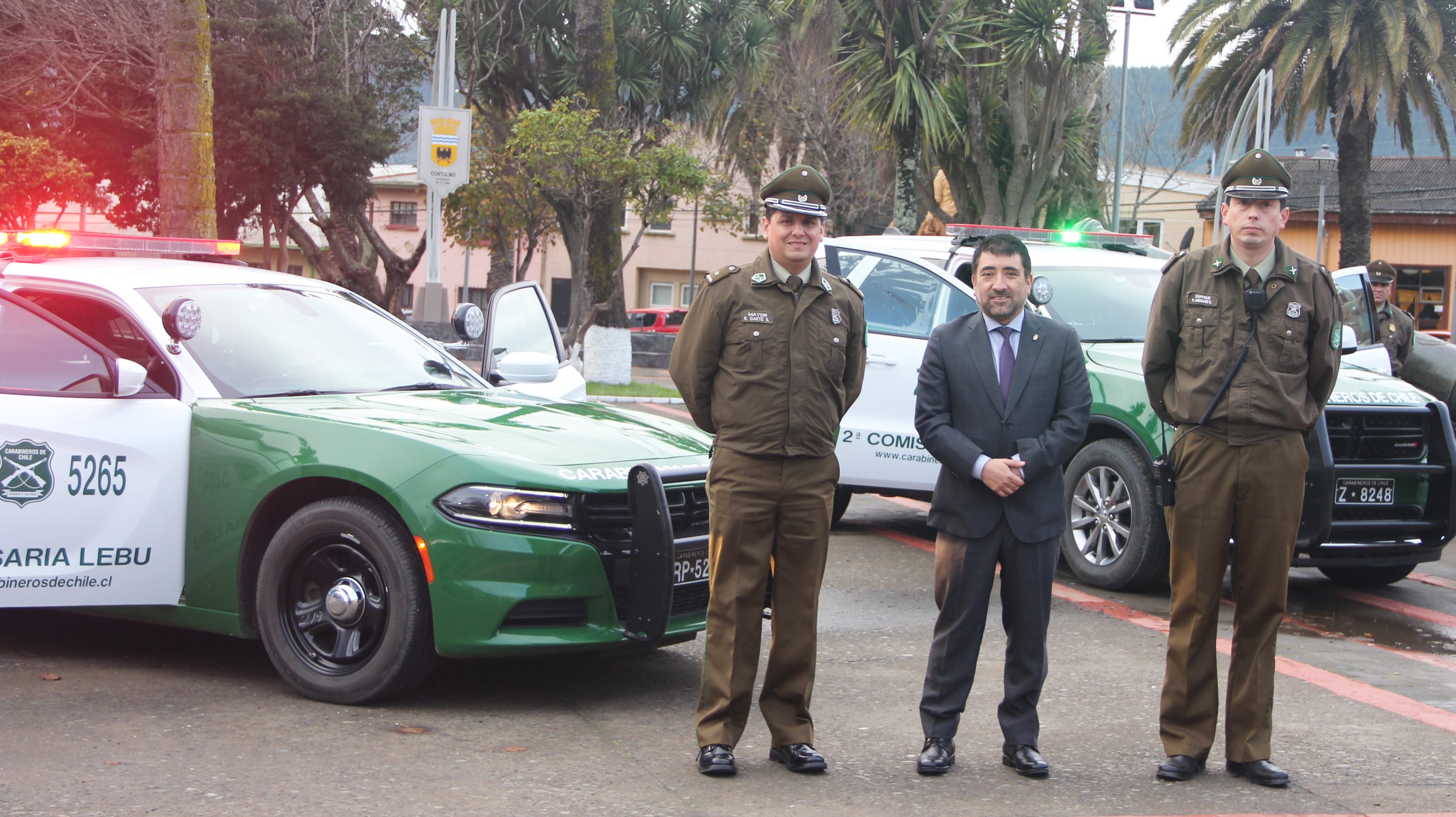 3 vehículos de Carabineros de última generación llegan a Lebu