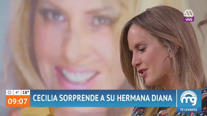 Las lágrimas de Diana Bolocco tras el regalo de su hermana por debut en Mega