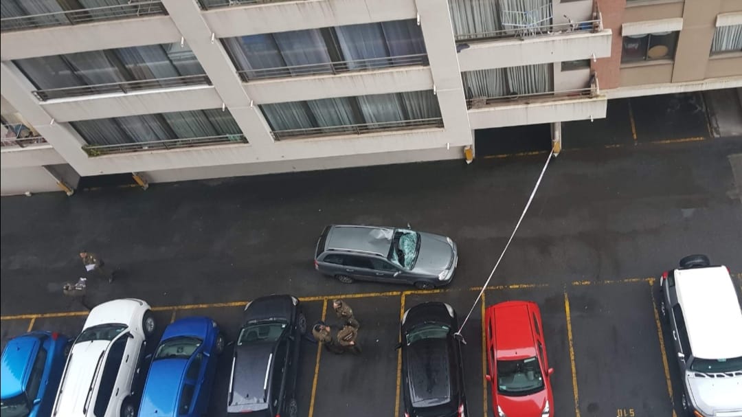Persona cae desde piso 18 en Concepción