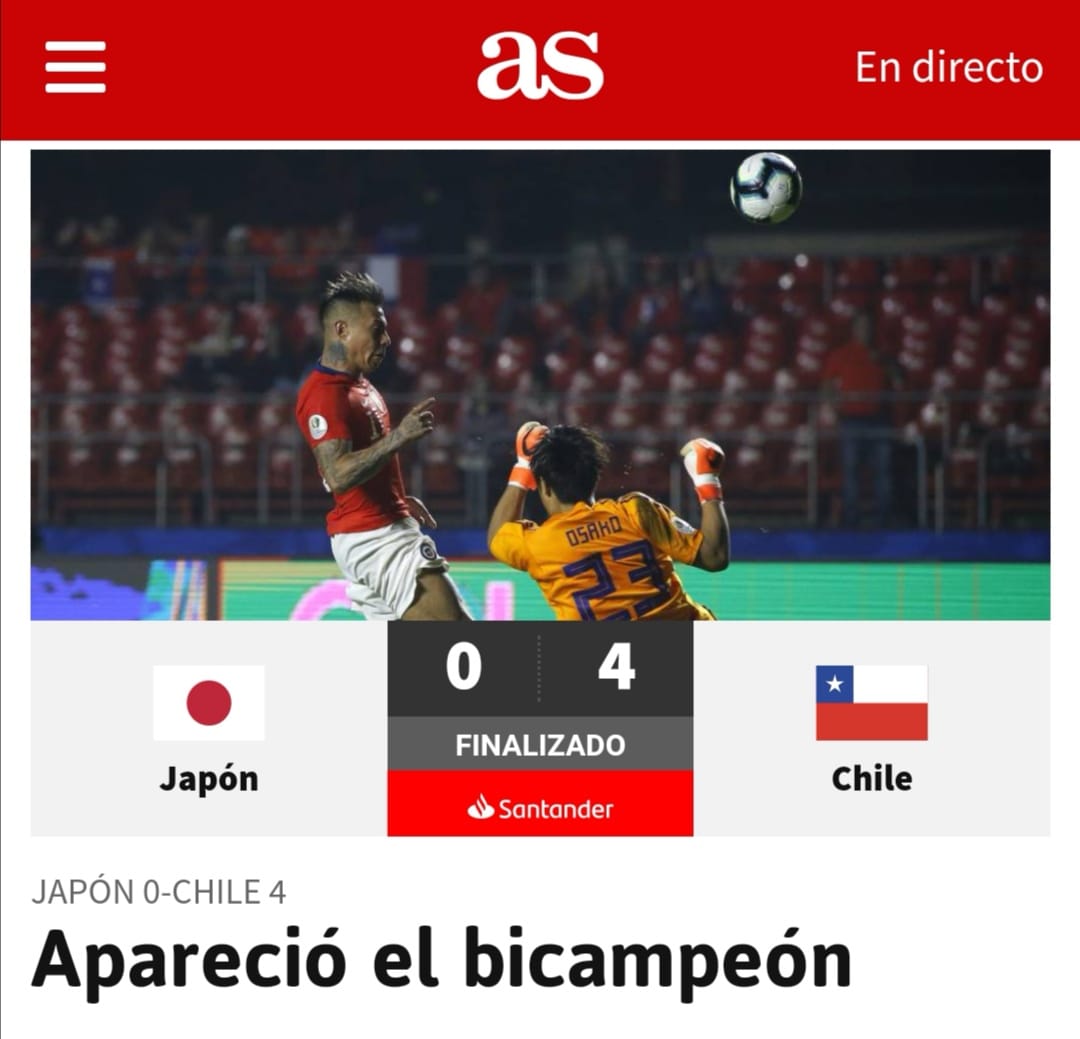 Así reaccionó la prensa extranjera con el triunfo de Chile