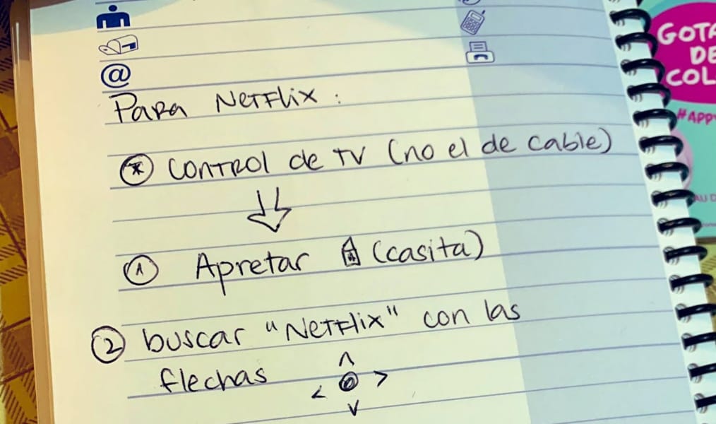 “Para Netflix apretar casita”: El tierno tutorial dirigido a un padre