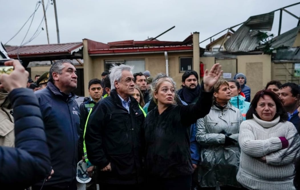 Afectados esperan que el Presidente anuncie en el Biobío política pública por tornados