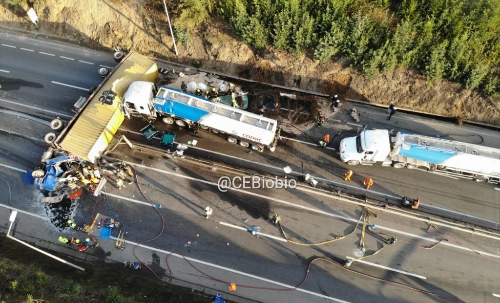 Autopista del Itata estará cerrada por más de 10 horas producto de fatal accidente