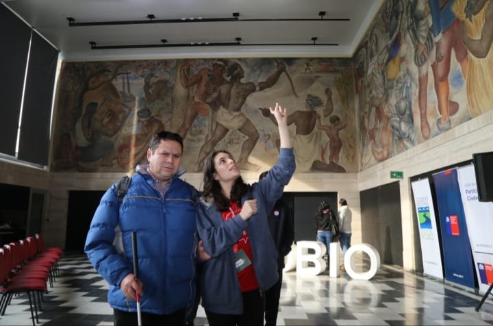Abrirán al público por vacaciones de invierno el salón mural de la Intendencia del Biobío