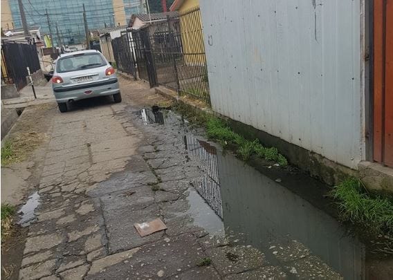 Drama sanitario en Talcahuano: 200 familias viven entre fetidez y la mugre por aguas servidas