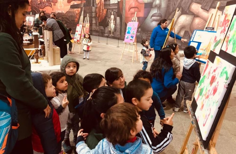 Ternura máxima: Párvulos de Coronel exponen sus obras en la Pinacoteca UdeC