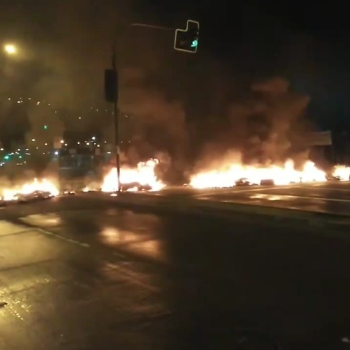 Barricadas colapsan tránsito en Talcahuano