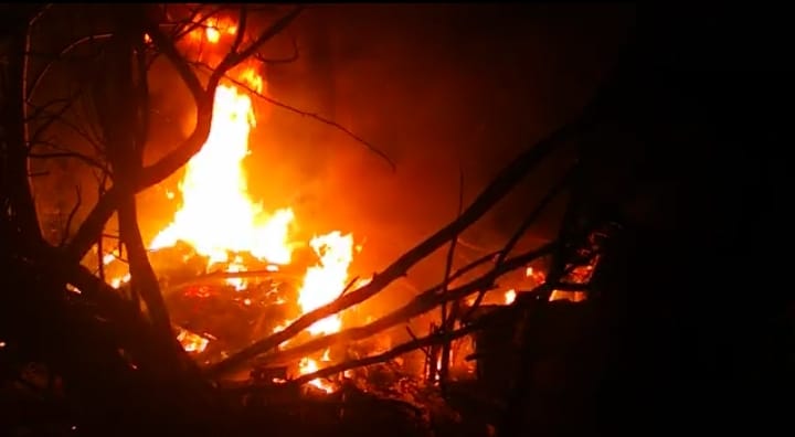 Aeronave que salió desde Concepción cayó y explotó en Los Ángeles