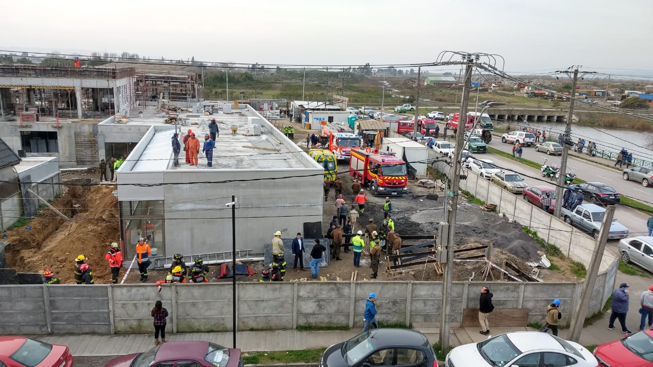 Revelan detalles del deslizamiento de tierra que sepultó a trabajador en Talcahuano