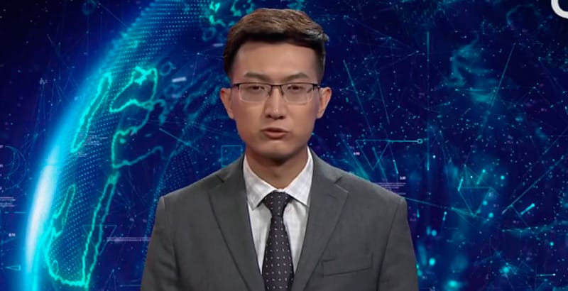 En China debutó el primer robot conductor de noticias