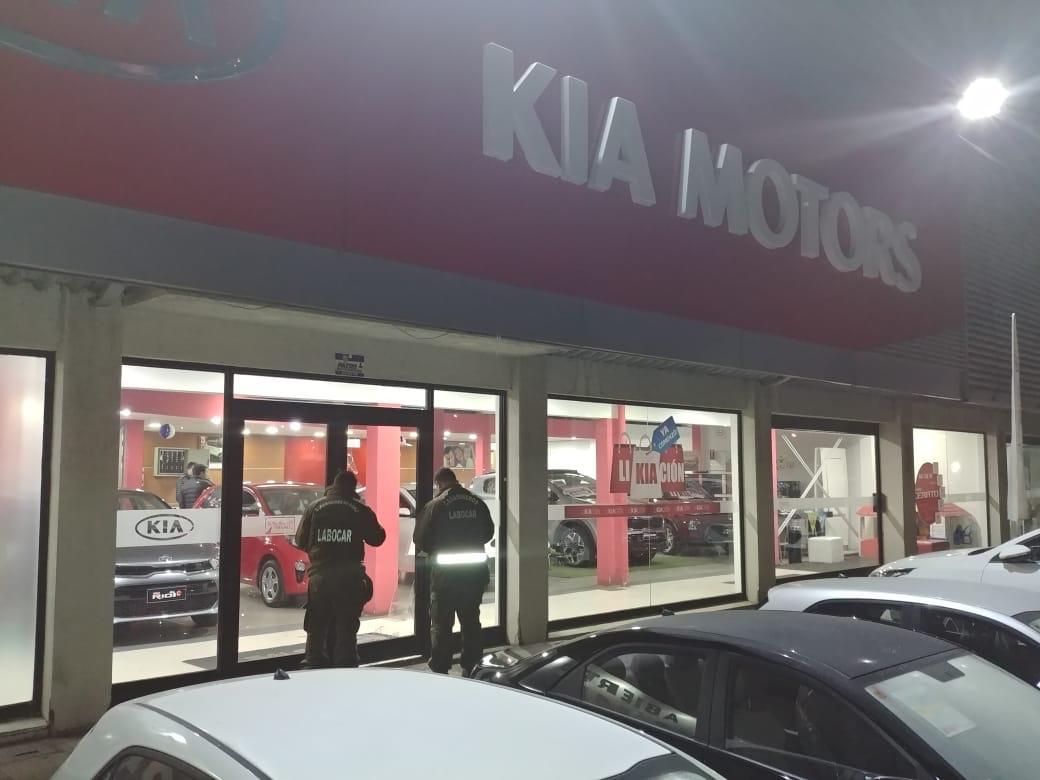 Delincuentes roban vehículos desde automotora en Concepción