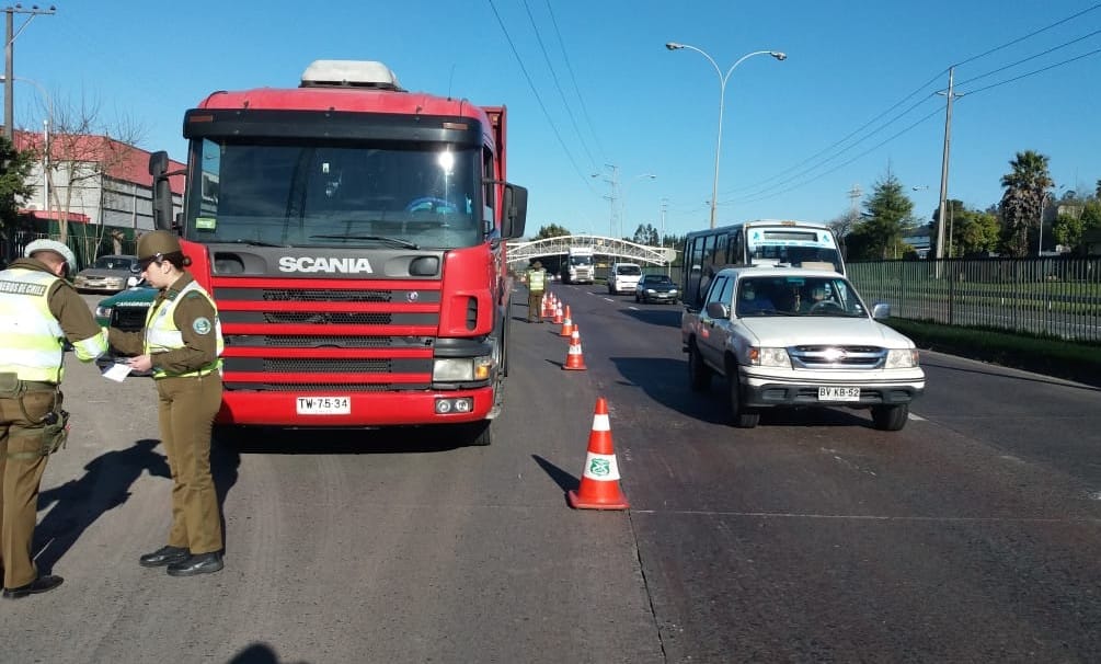 Carabineros inicia intenso control del tránsito en Alonso de Ribera de cara al Dieciocho