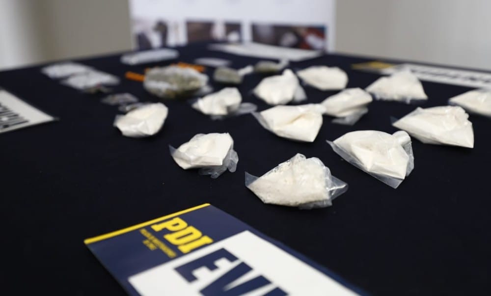 PDI decomisa más de 21 mil dosis de cocaína que sería comercializada en Fiestas Patrias